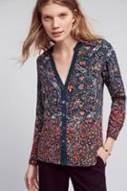 Tanvi Kedia Pleasant Garden Silk Buttondown