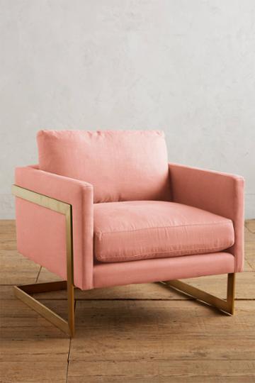 Anthropologie Linen Meredith Chair