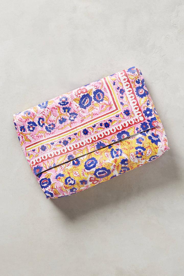 Anthropologie Printed Paisley Clutch