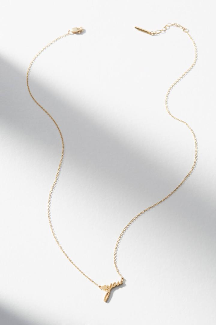 Thatch Heart You Necklace