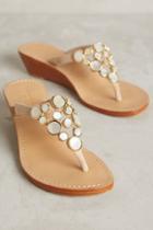 Mystique Mother-of-pearl Wedges Nude