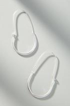 Anthropologie Tubular Crescent Hoop Earrings