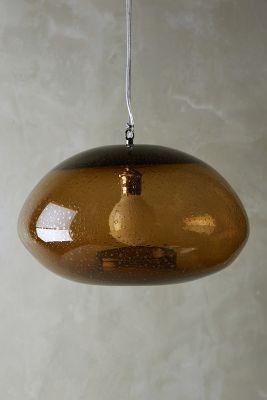 Anthropologie Glass Carafe Pendant