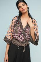 Byron Lars Geometric Kimono Top