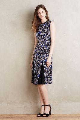 Shoshanna Jonquille Silk Midi Dress