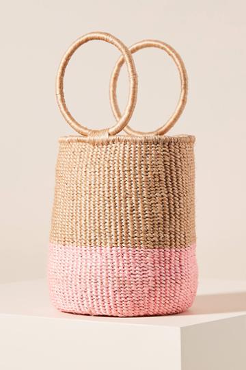 Indego Africa Babette Raffia Bucket Bag