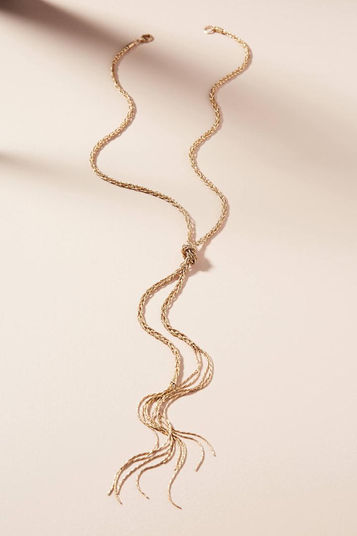 Anthropologie Braided Metallics Necklace
