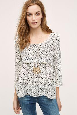 Hd In Paris Tiered Silk Top