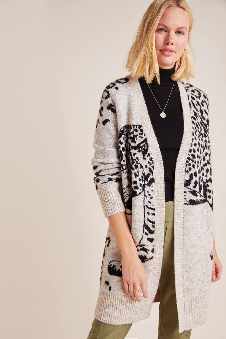 Moth Lucerne Leopard Cardigan