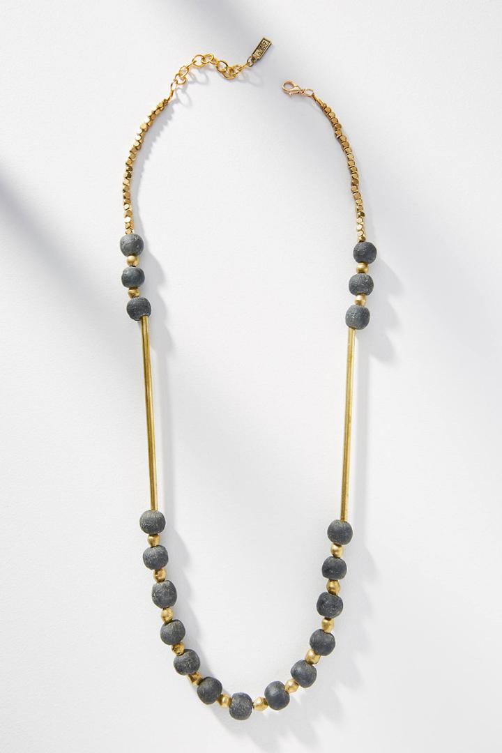 Ink + Alloy Rose Beaded Necklace
