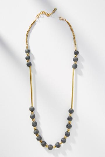 Ink + Alloy Rose Beaded Necklace