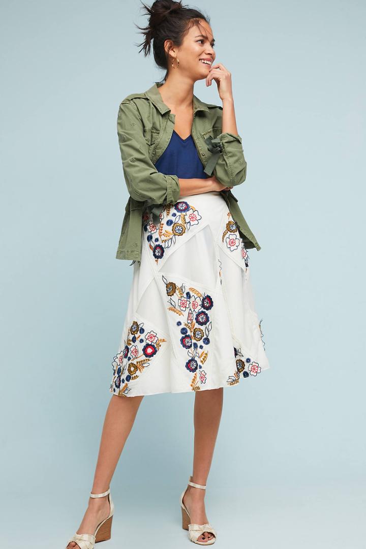 Bhanuni By Jyoti Miley Floral Skirt