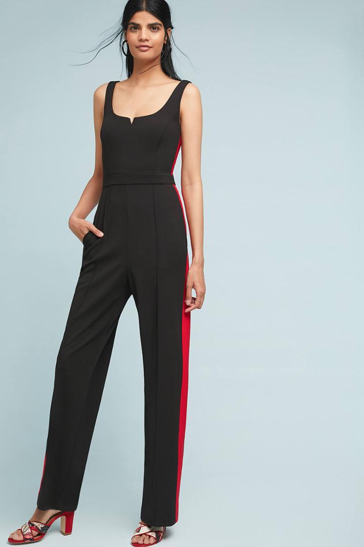 Donna Morgan Striped Jumpsuit