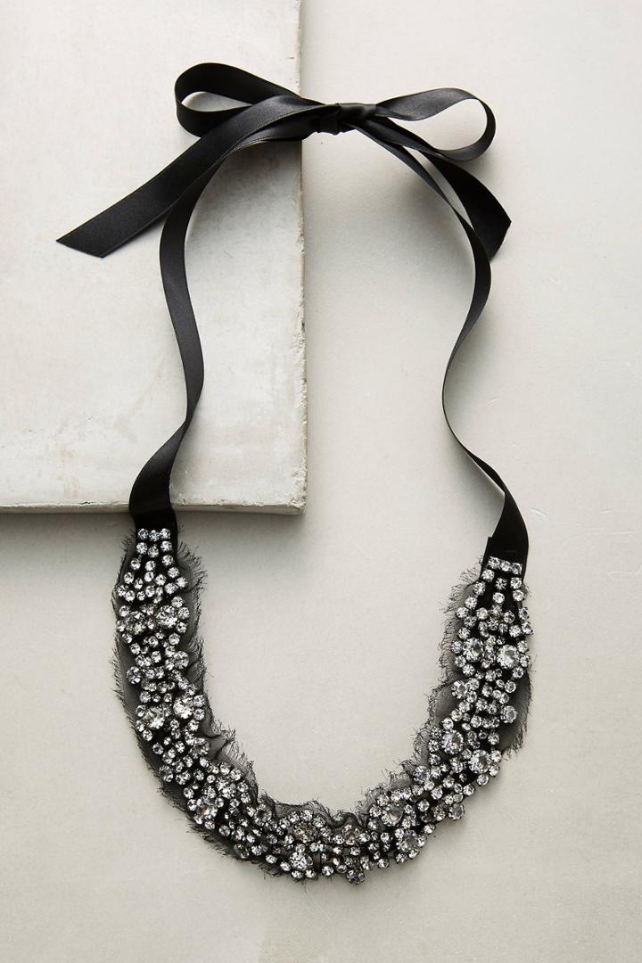 Jennifer Behr Crystal Chiffon Choker