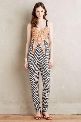 Mara Hoffman Sun Salutations Jumpsuit Black & White