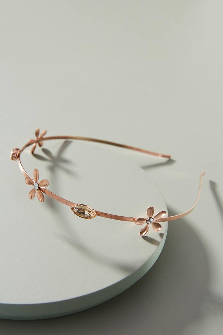 Dauphines Of New York Penny Flower-dotted Headband