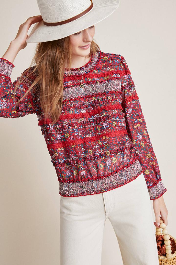 Ranna Gill Wyatt Smocked Blouse