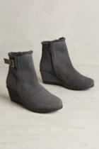 Anthropologie Shearling-lined Wedge Booties