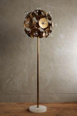 Anthropologie Metallic Bloom Floor Lamp