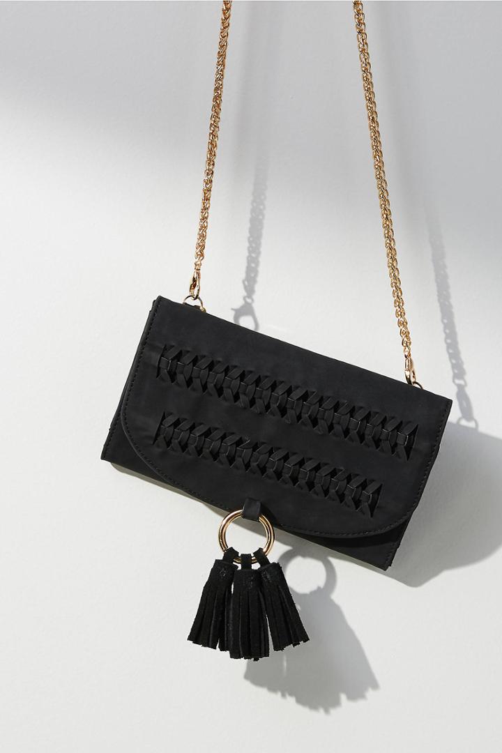 Anthropologie Stitched Crossbody Bag