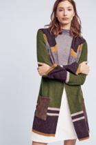 Angel Of The North Mixed-stripe Wool Cardigan