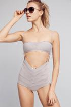 Made By Dawn Striped High-waisted Bikini Bikini Bikini Bottom