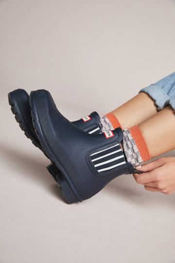 Anthropologie Hunter Garden Stripe Chelsea Boots