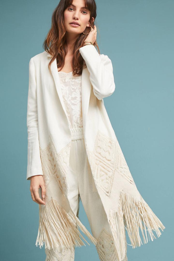 Laura Siegel Sedona Fringed Blazer