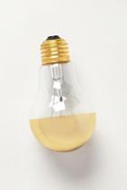 Anthropologie Half Gold Light Bulb