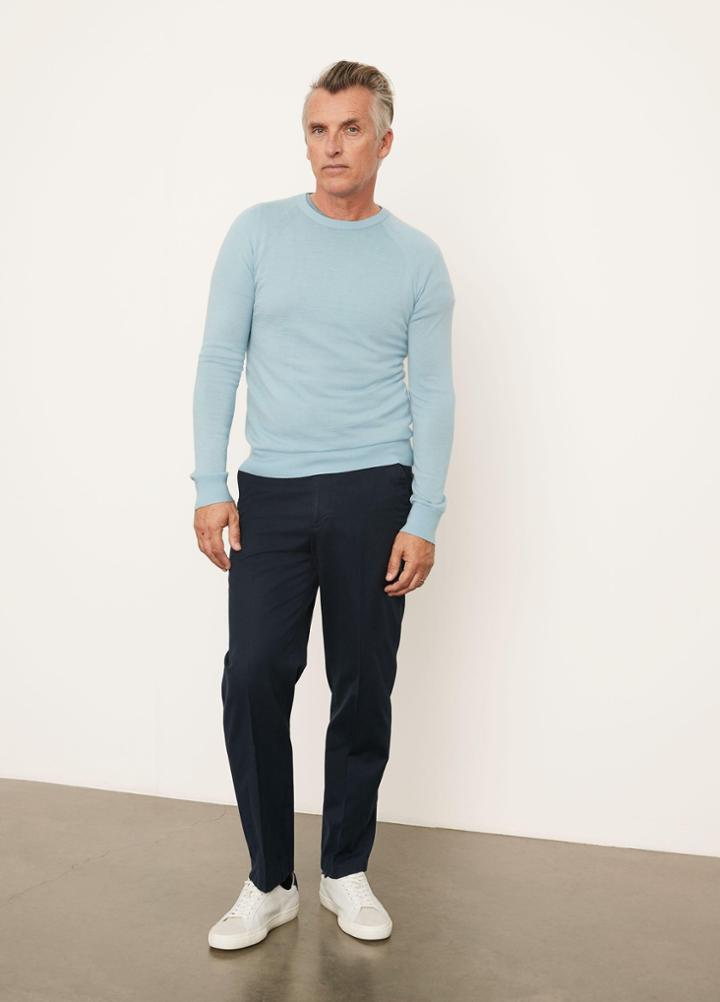 Vince Lightweight Long Sleeve Merino Crew Neck Shirt