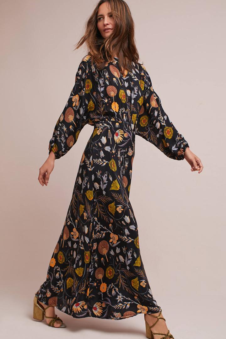 Rinku Dalamal Botanical Maxi Dress