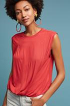 Tiny Twist-front Knit Tee