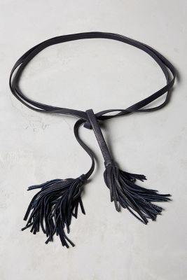Anthropologie Gatsby Tassel Wrap Belt