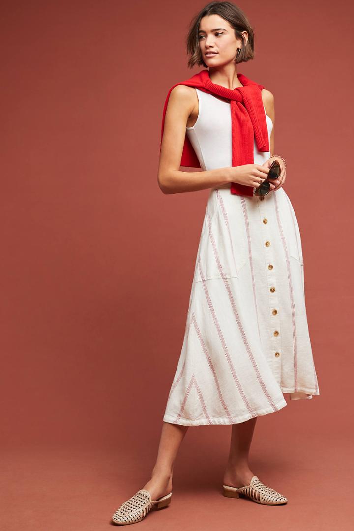 From The Heart Of Building 18 Walsh Buttondown Skirt