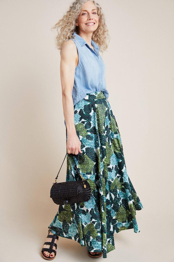 Eva Franco Cacti Garden Maxi Skirt