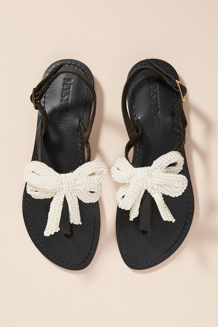 Mystique Black + Pearl Sandals