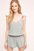 Saturday/sunday Fluttered Stripe Romper