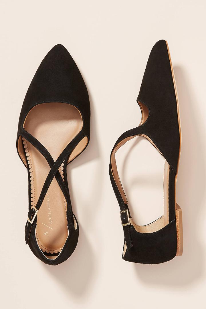 Anthropologie Carolina Cross-strap Flats