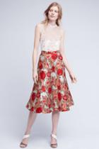 Rachel Antonoff Red Rose Skirt