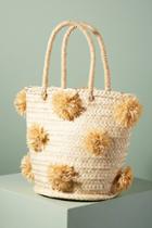 Indego Africa Palm Pommed Basket Bag