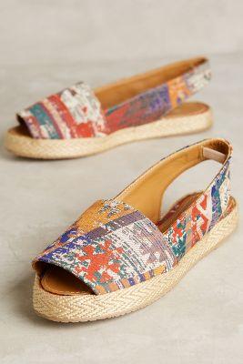 Kaanas Cannes Slingbacks Red