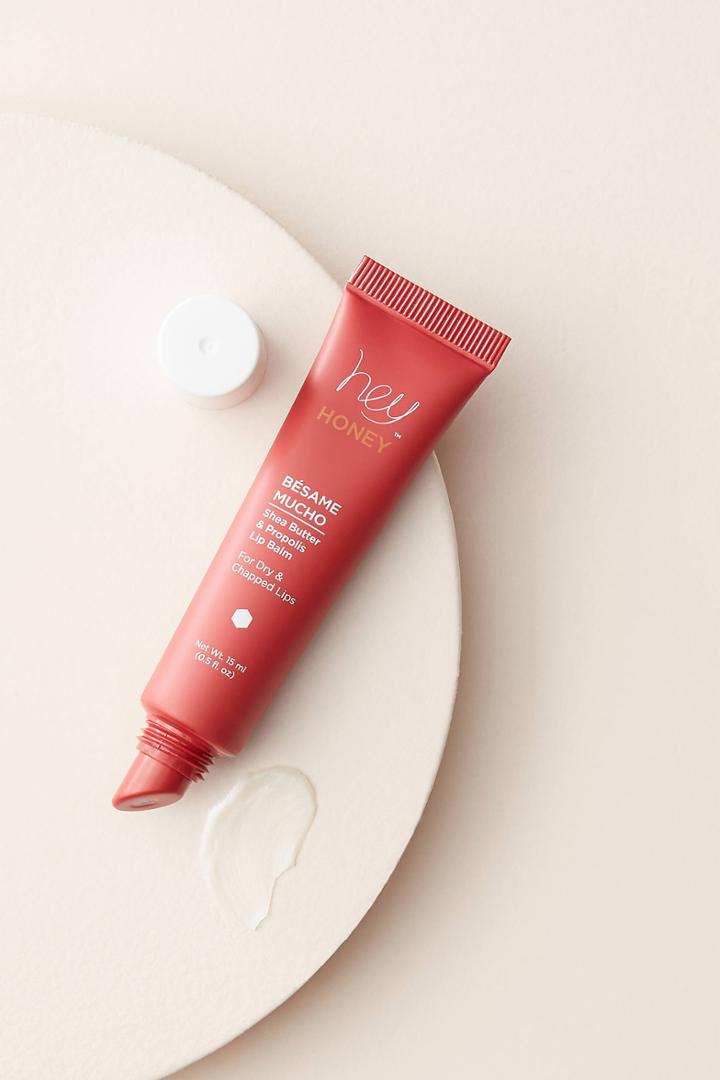 Anthropologie Hey Honey Besame Mucho Shea Butter & Propolis Lip Balm