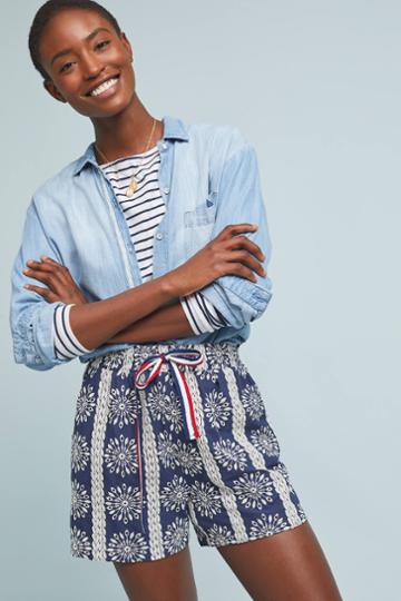 Skies Are Blue Eyelet Shorts