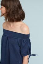Eri + Ali Indigo Off-the-shoulder Top