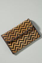 Anthropologie Magda Chevron Foldover Clutch