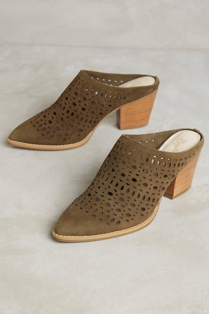 Anthropologie Bt Mule Lasercut I'm A