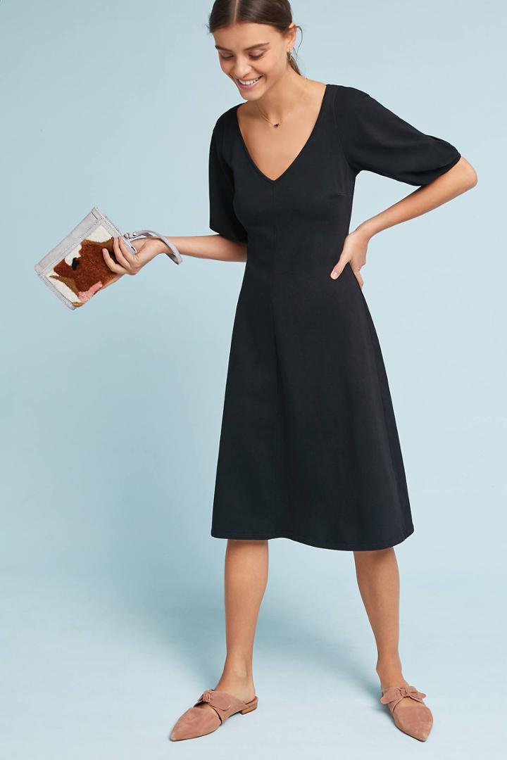 Velvet By Graham & Spencer Andalusia Balloon-sleeved Dress