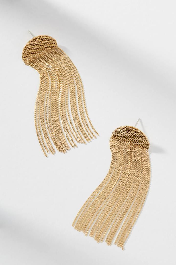 Serefina Celeste Fringed Drop Earrings