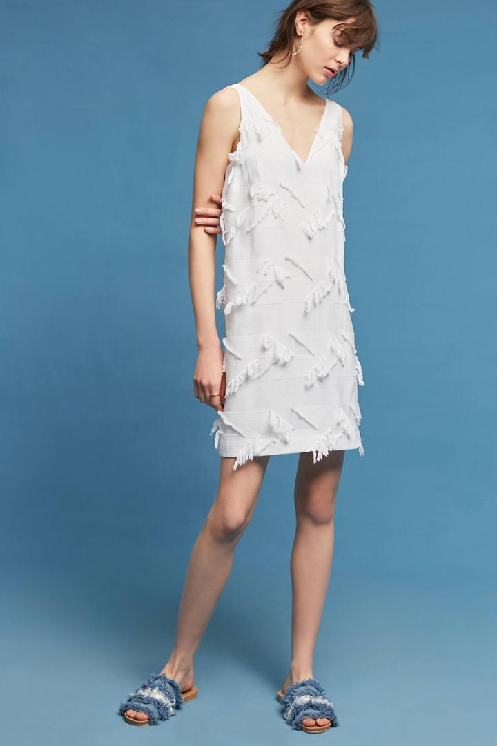 Maeve Fringework Shift Dress