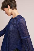 Moulinette Soeurs Ruffled Metallic Top